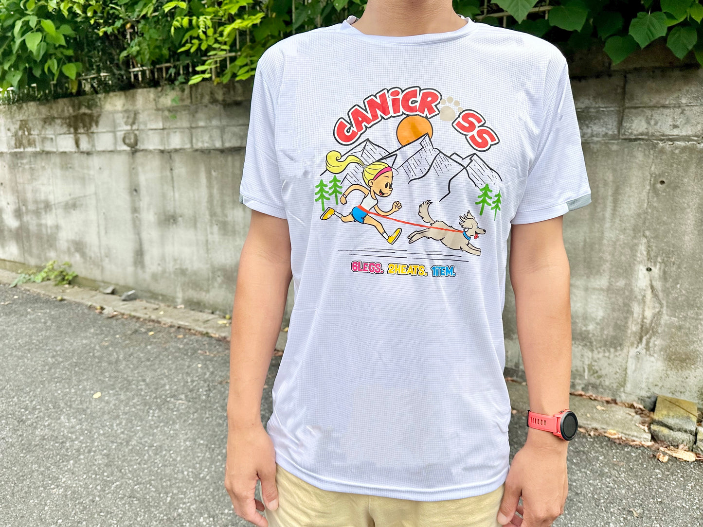 Canicross Dog ドライTシャツ 【即日配送】