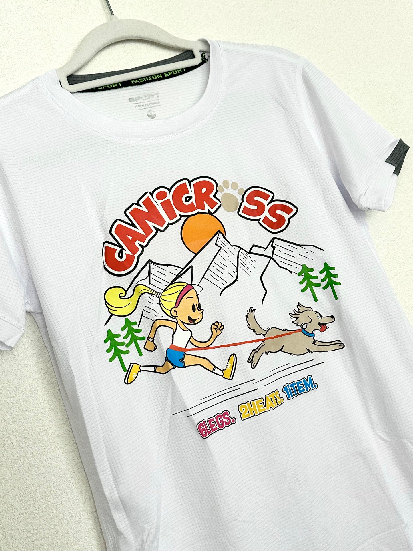 Canicross Dog ドライTシャツ 【即日配送】