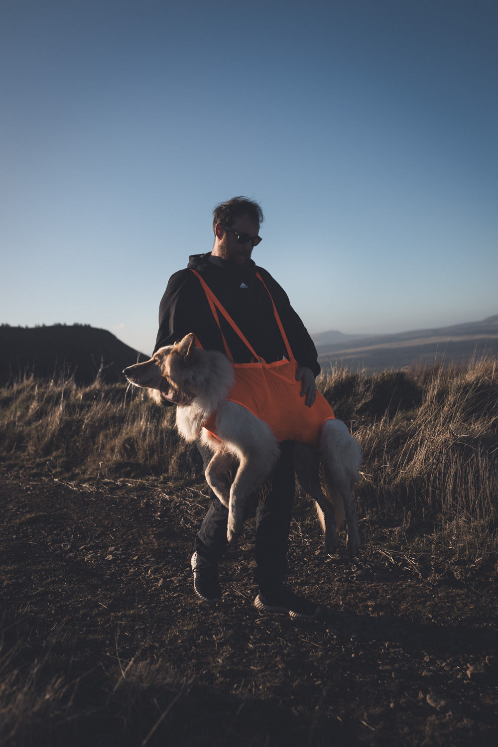 Dog rescue sling 犬を運ぶための携帯用スリング 登山災害時に