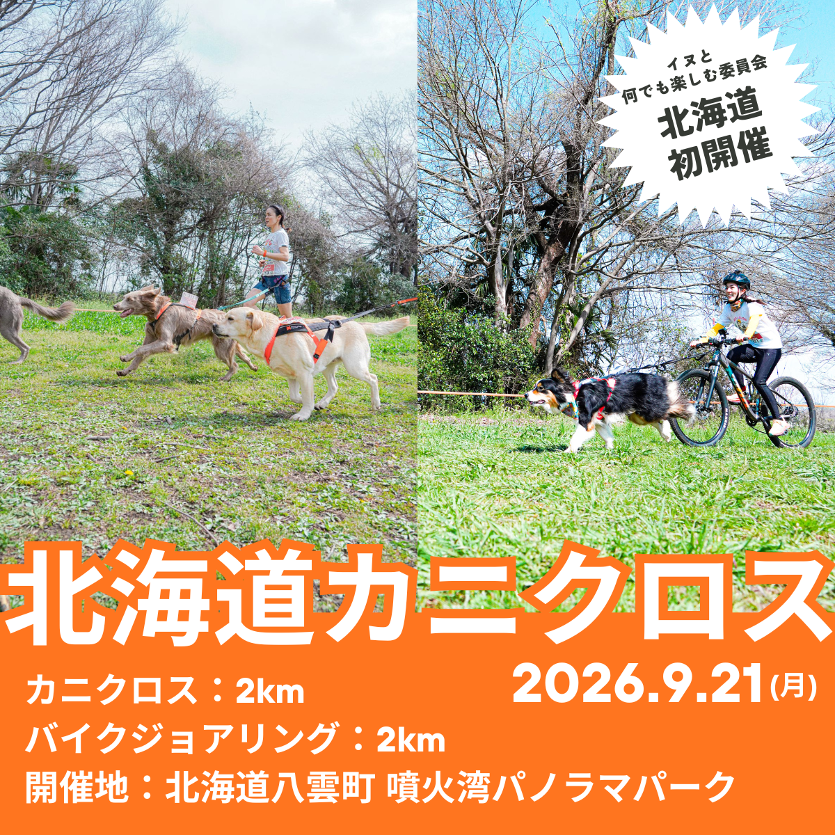 北海道カニクロス(ドックマラソン)in八雲噴火湾パノラマパーク 9/21