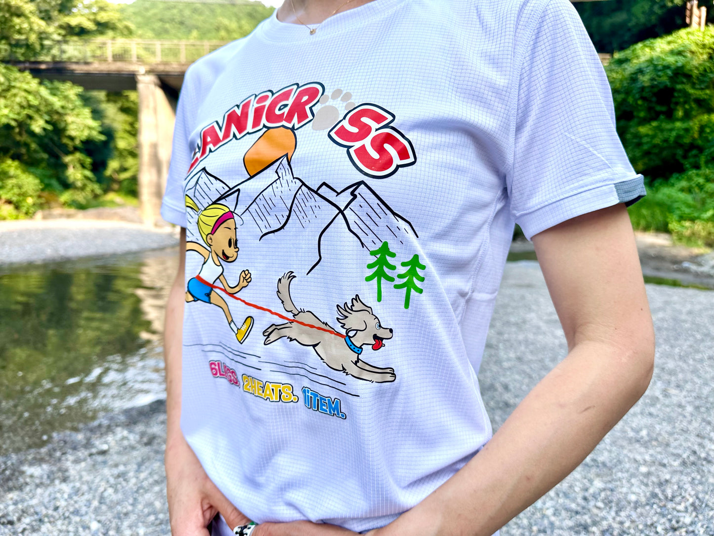 Canicross Dog ドライTシャツ 【即日配送】