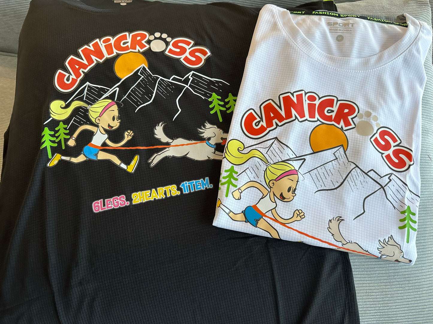 Canicross Dog ドライTシャツ 【即日配送】