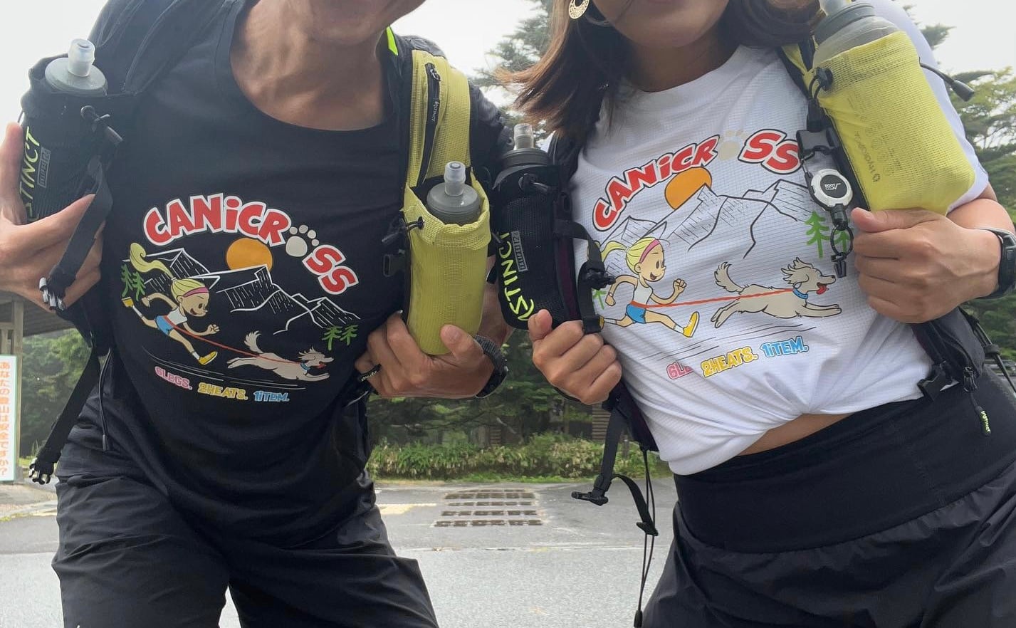 Canicross Dog ドライTシャツ 【即日配送】