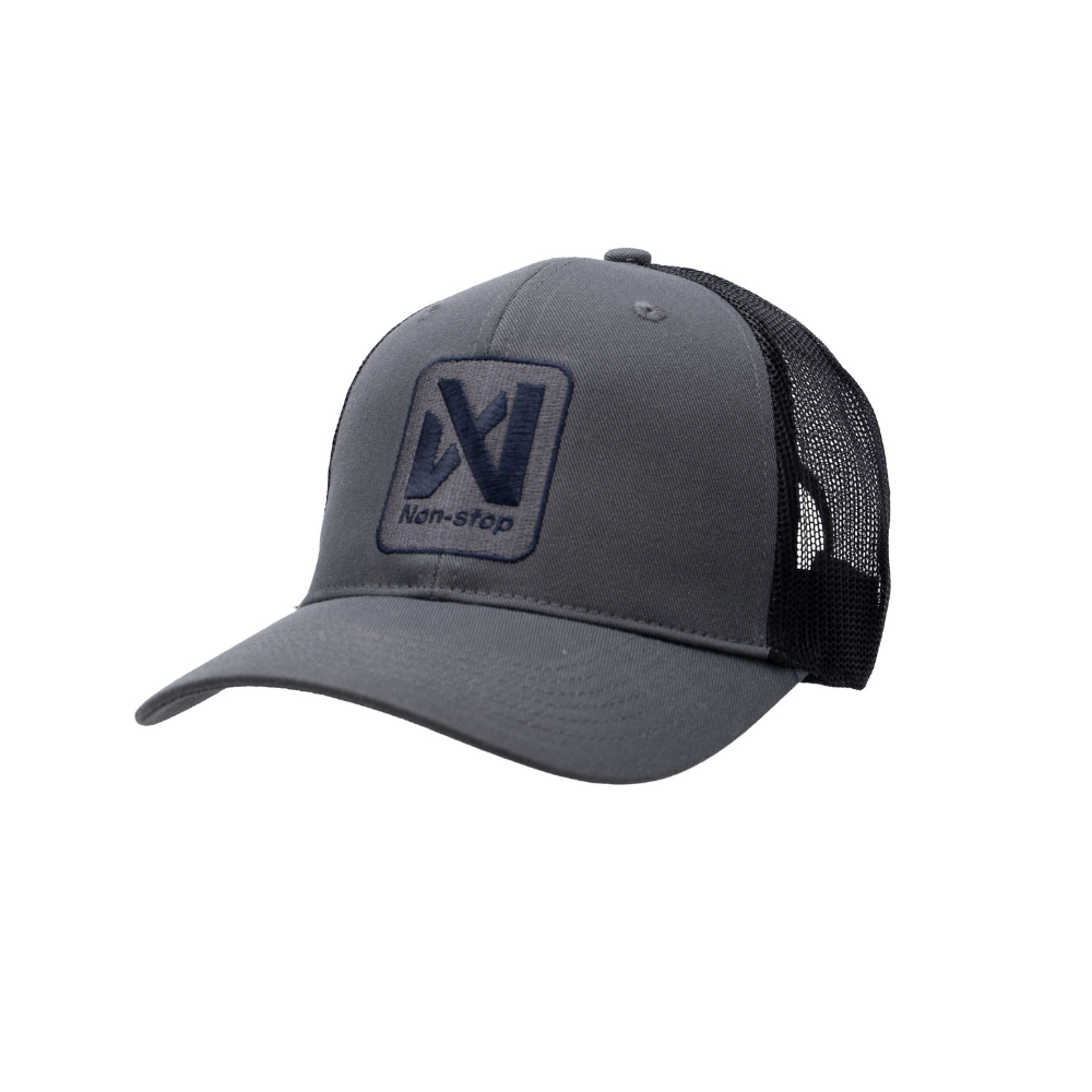 ダークグレー リサイクル素材 Non-stop 6 panel cap