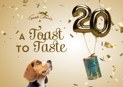 テラカニス 20周年アニバーサリー缶　ビーフグリーンアスパラガスとローズマリーとポテトを添えて【即日配送】