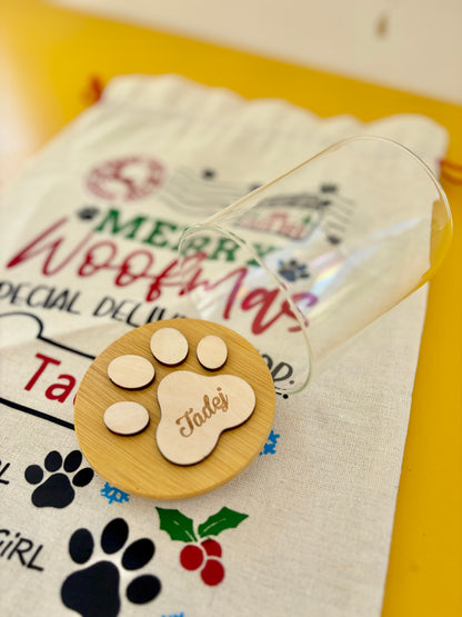 【予約販売】愛犬ネーム入りXmasギフトバッグ  おやつフード入