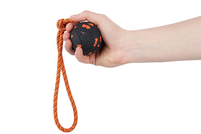 Dog ball on rope 耐久性のあるロープ付きおもちゃ