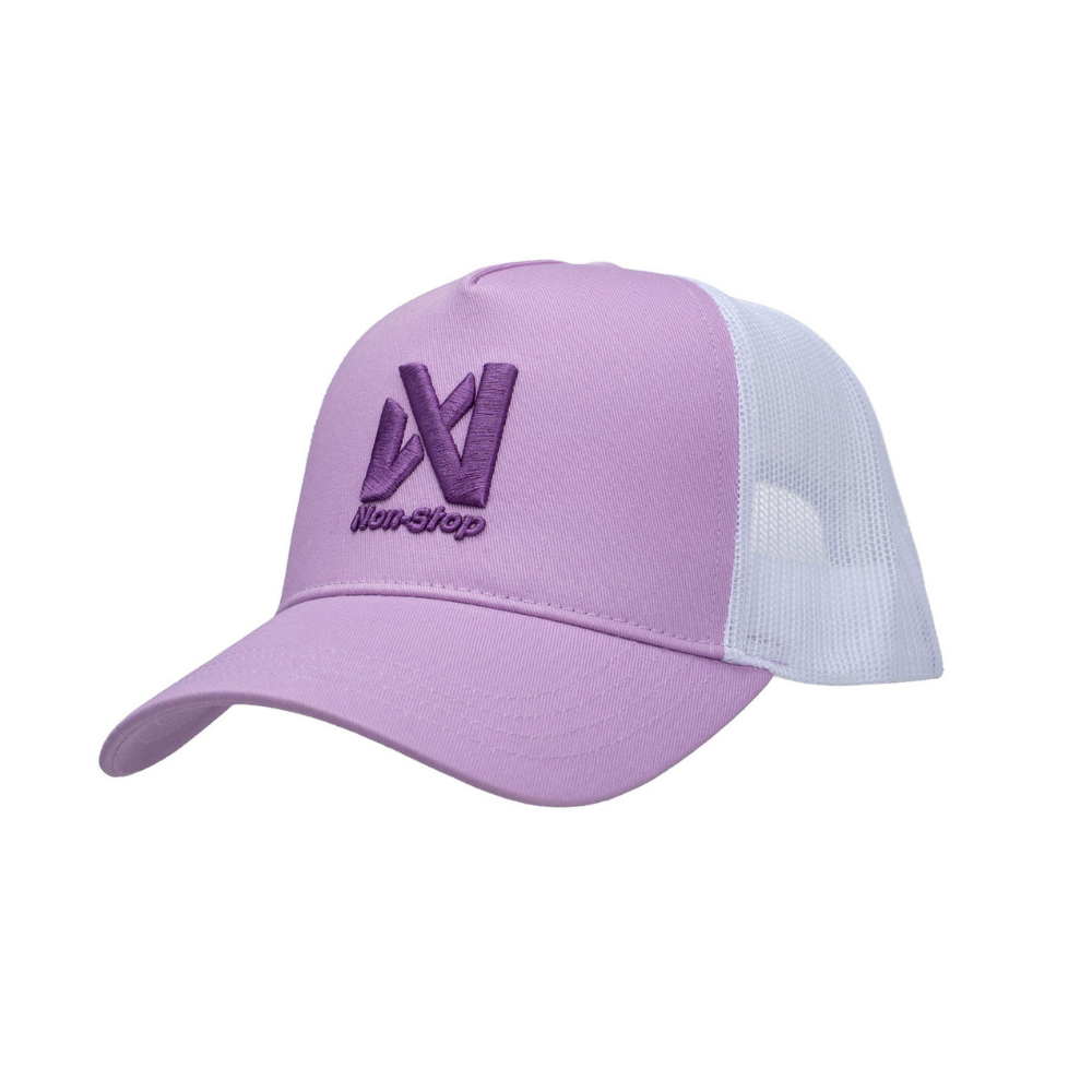 犬と走るためのライラックカラーのキャップ Non-stop 5 panel cap