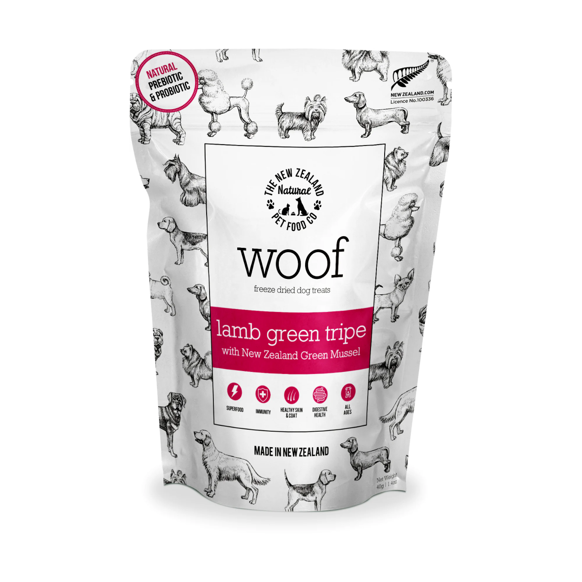 WOOF ラムグリーントライプwith緑イ貝トリーツ【即日配送】