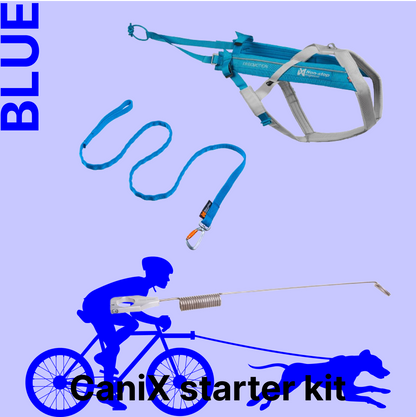 バイクジョアリングはじめてセット（BLUE）犬と自転車で走るための基本3点セット