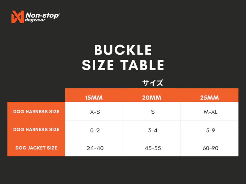 X-lite male buckle ハーネスのスペアパーツ