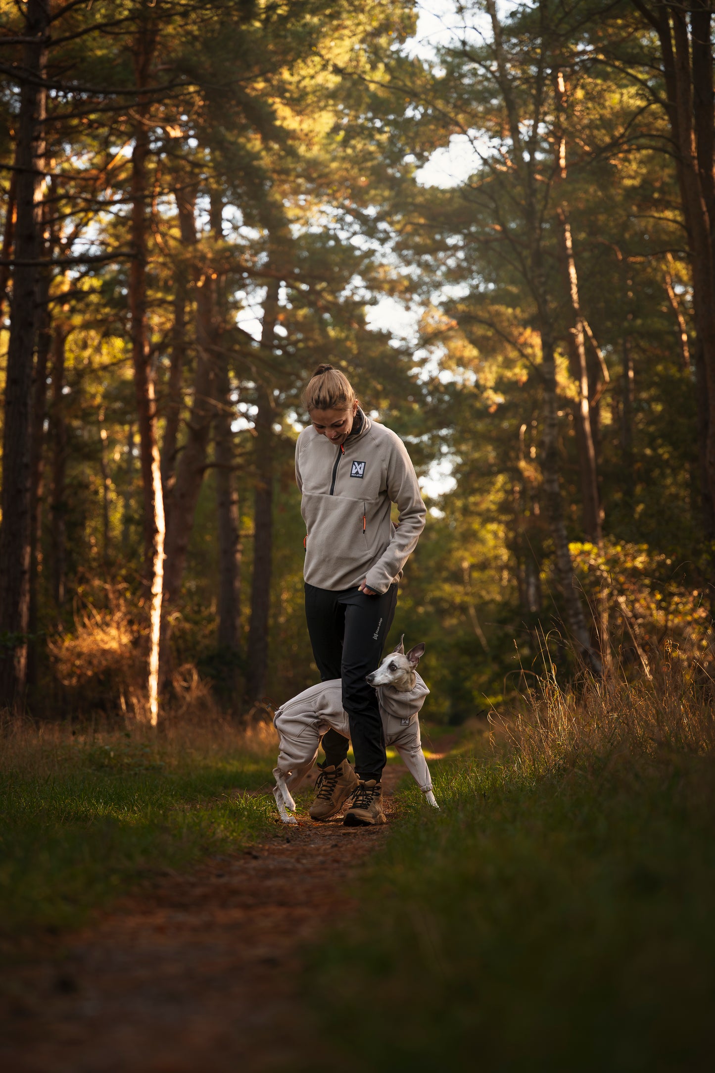 Trail quest fleece overall 寒さに強いアクティブ犬用防寒着