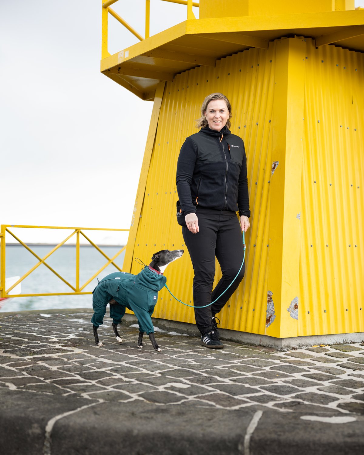Trail quest fleece overall 寒さに強いアクティブ犬用防寒着